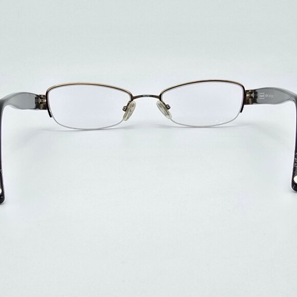 Coach Laverne 247 Bronze Olive Semi-Rimless Cat Eye Eyeglasses 48-18-135 - Picture 4 of 16